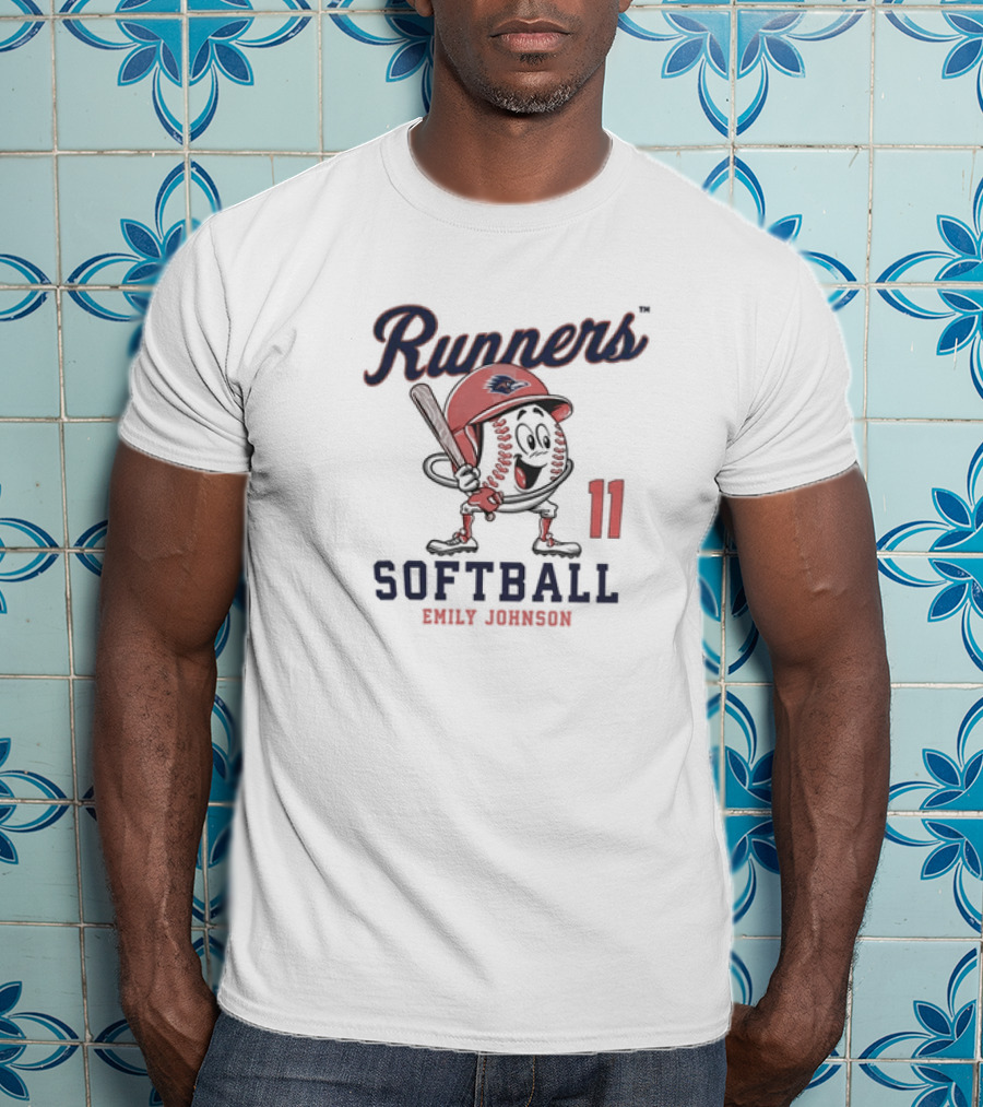 Runners Softball Emily Johnson 11 Fashion Shersey T-Shirt
