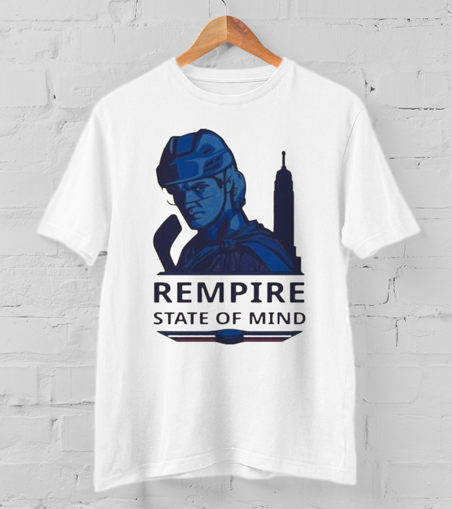 Rempire State Of Mind Matt Rempe New York Rangers Hockey Skyline T-Shirt