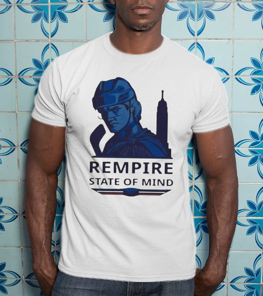 Rempire State Of Mind Matt Rempe New York Rangers Hockey Skyline T-Shirt