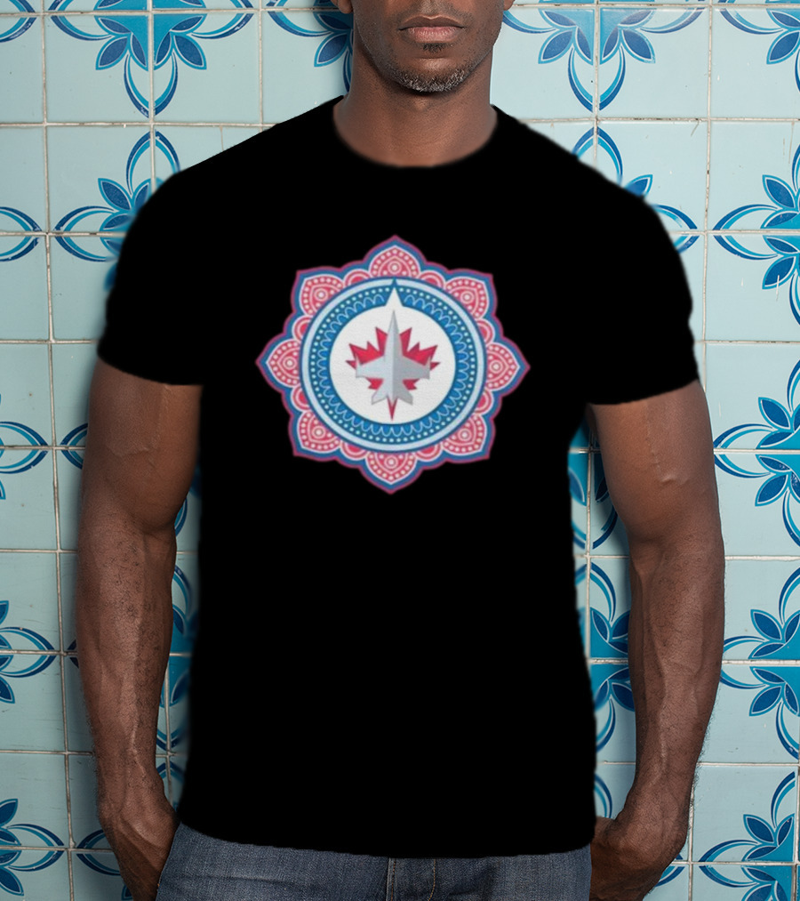 Winnipeg Jets South Asian Heritage Mandala T-Shirt