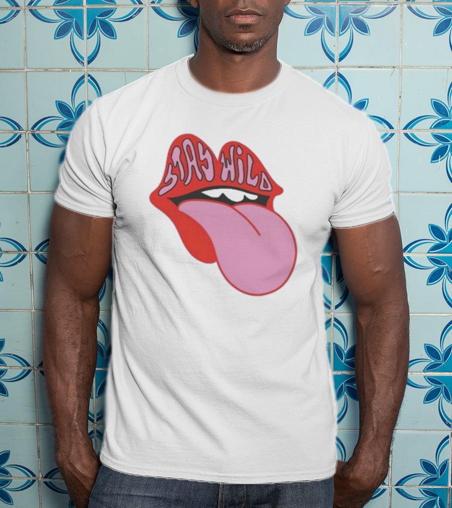 Stay Wild Lips Tongue T-Shirt