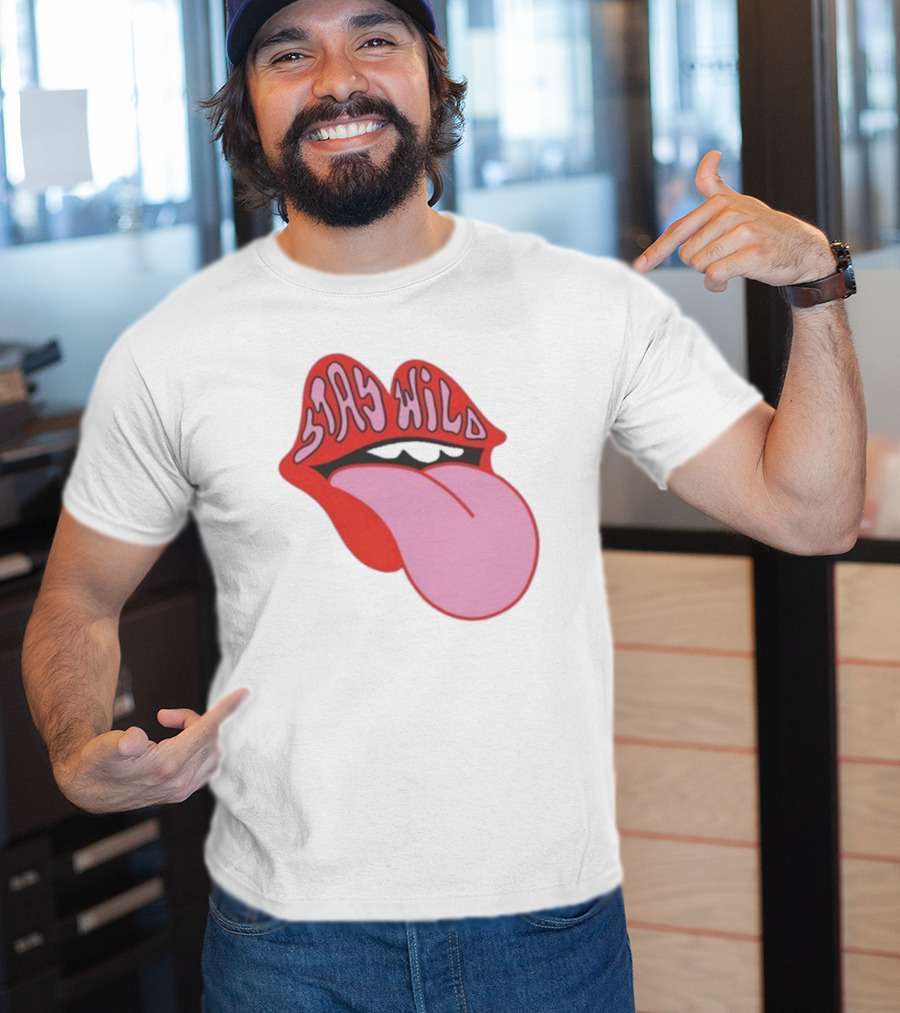 Stay Wild Lips Tongue T-Shirt