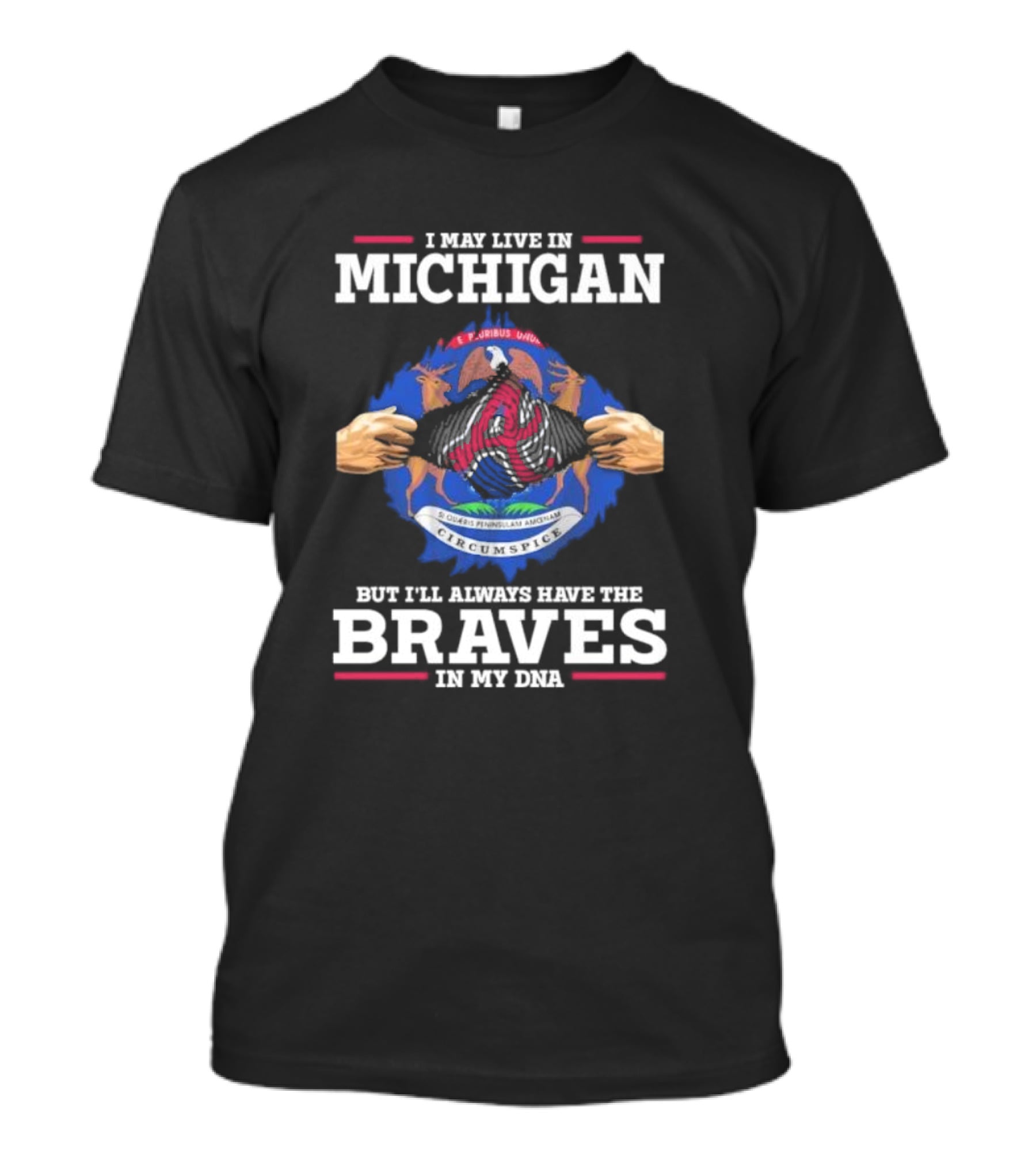 Michigan Resident Loyal To Atlanta Braves DNA Connection T-Shirt