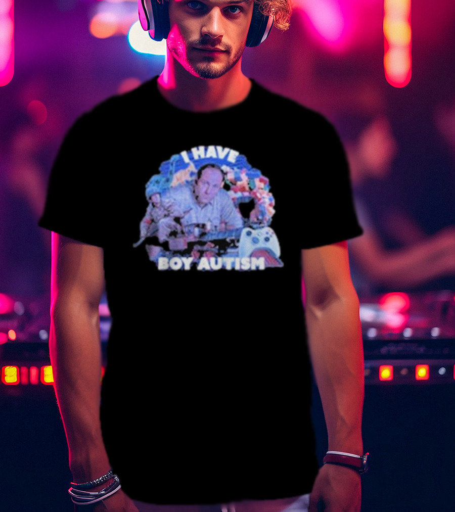 I HAVE BOY AUTISM Gaming Blocks And Toys T-Shirt