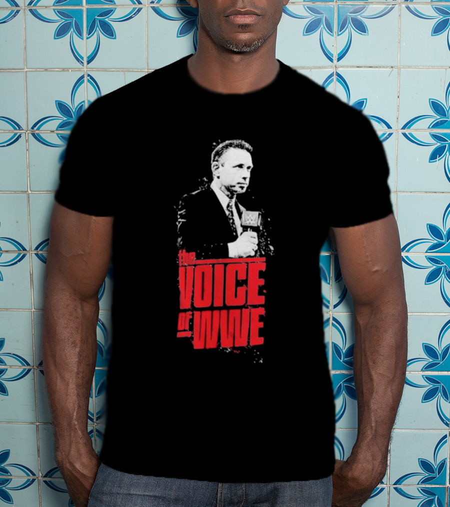 Michael Cole The Voice Of WWE Microphone T-Shirt