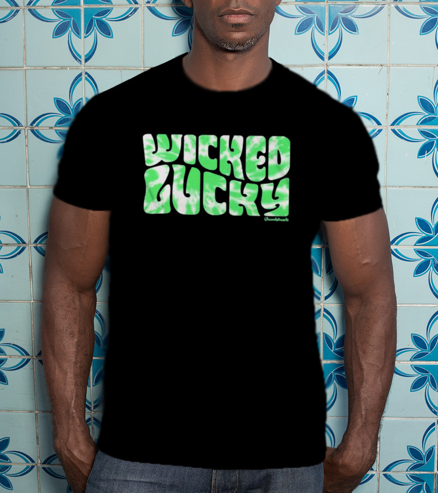 Wicked Lucky Green Tie-Dye Chowdaheadz T-Shirt