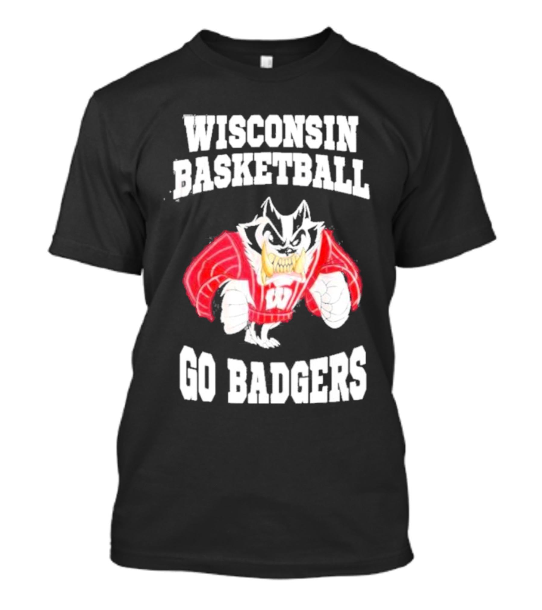 Wisconsin Basketball Go Badgers Mascot Wisconsin Badgers T-Shirt
