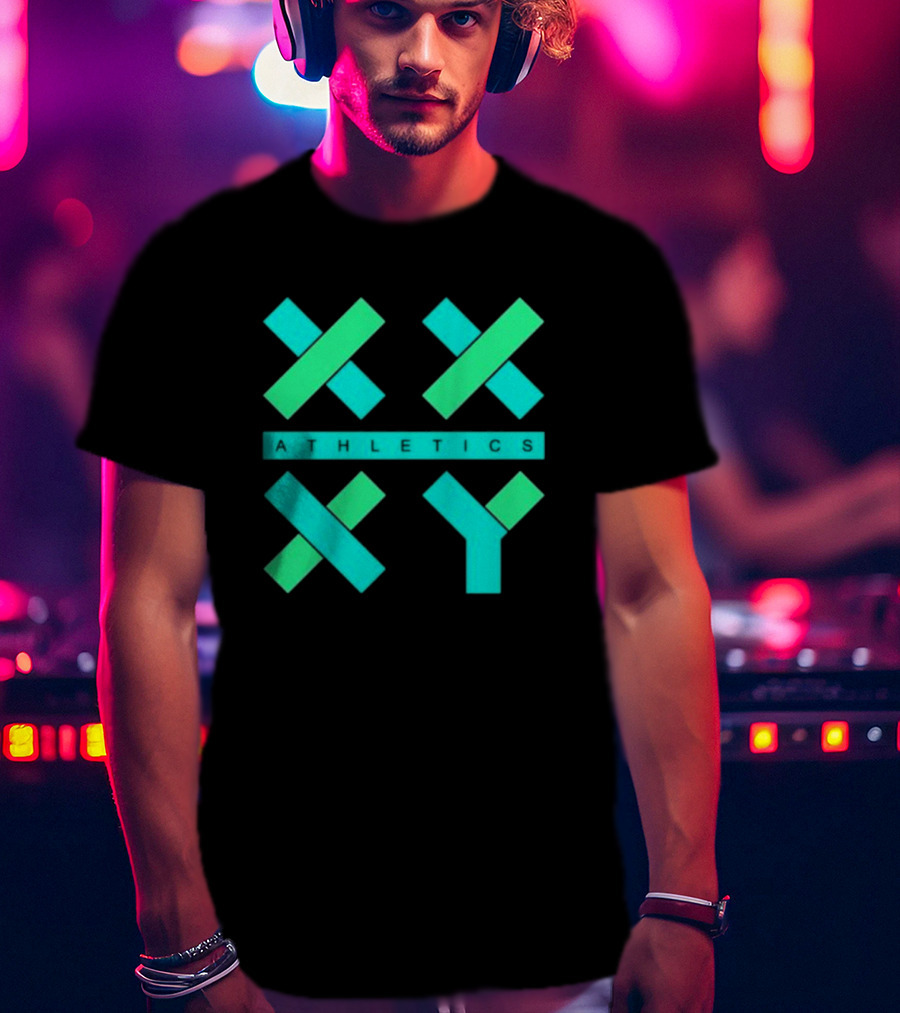 Xx Xy Athletics Neon Geometric T-Shirt