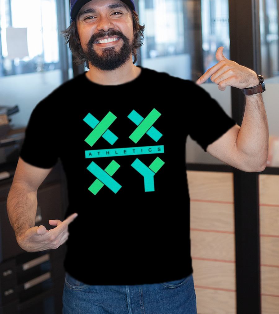 Xx Xy Athletics Neon Geometric T-Shirt