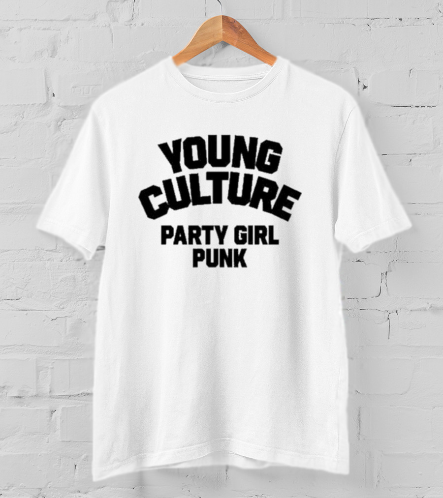 Young Culture Party Girl Punk Music T-Shirt