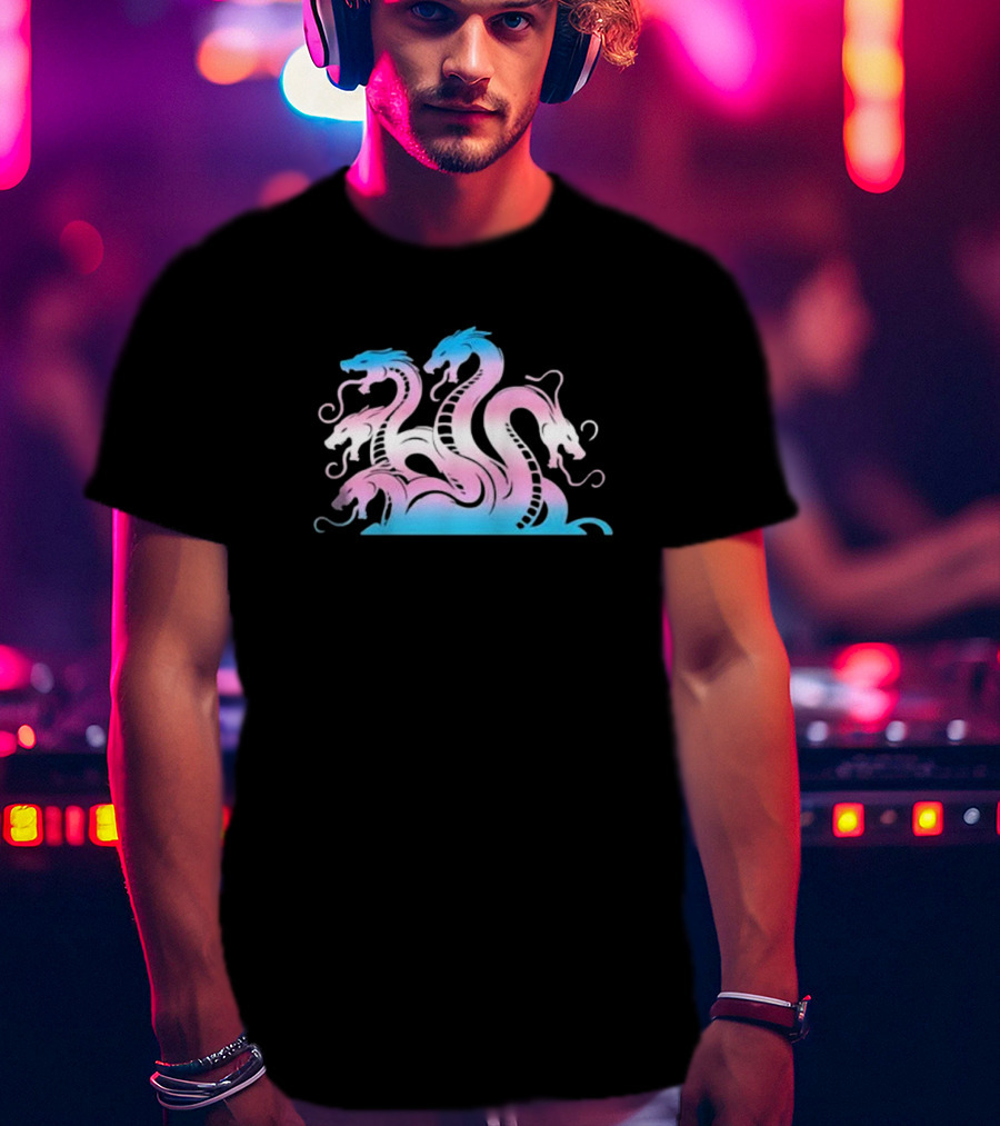 Trans Rights Multi Headed Hydra Pastel Colors T-Shirt