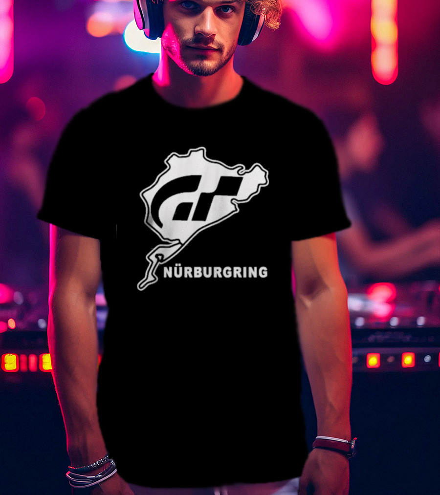 Gran Turismo Nürburgring Track Outline T-Shirt