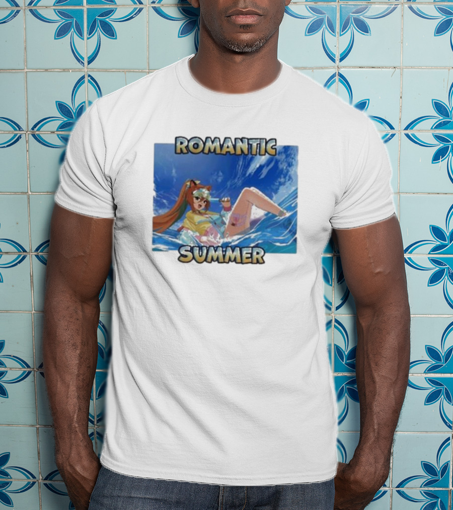Romantic Summer Anime Beach Vibes T-Shirt