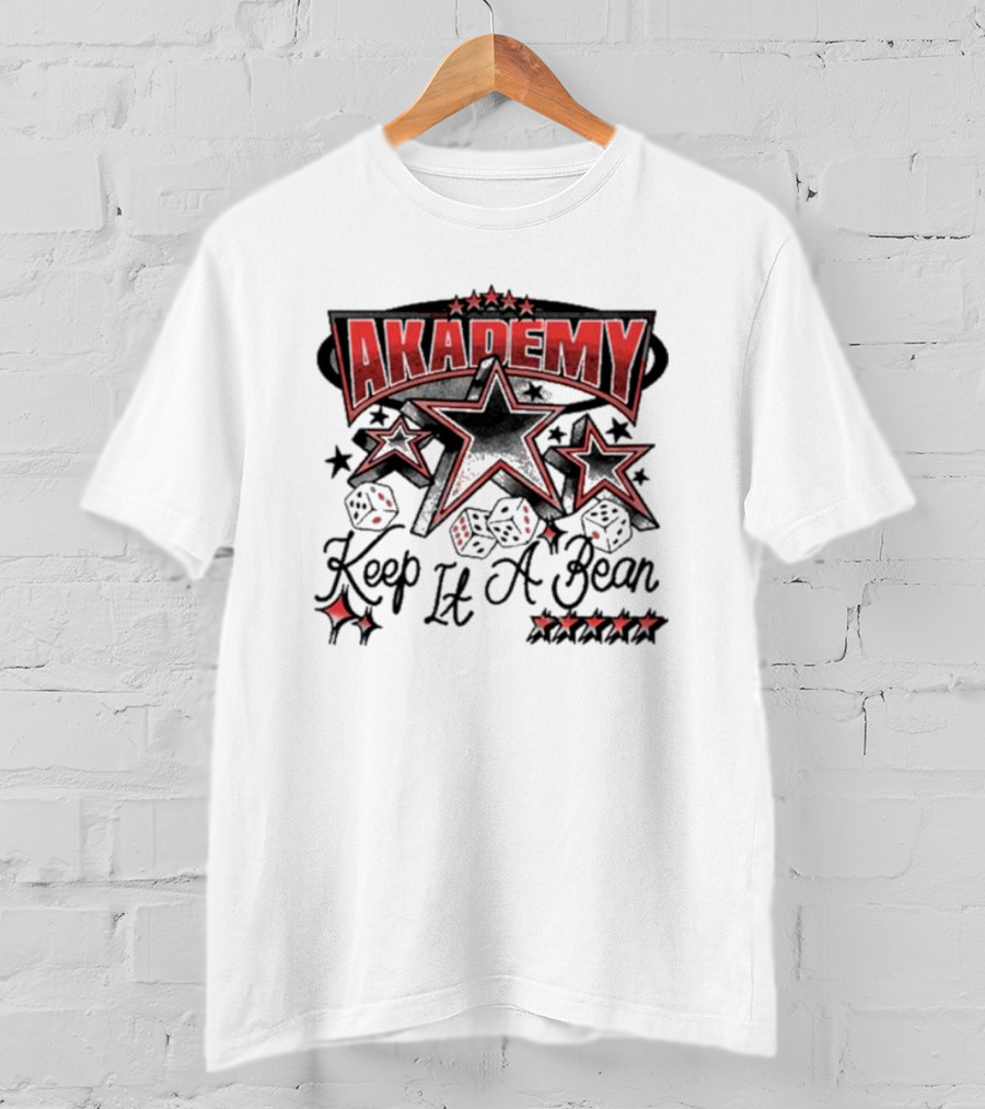 AKADEMY Keep It A Bean Dice And Stars T-Shirt