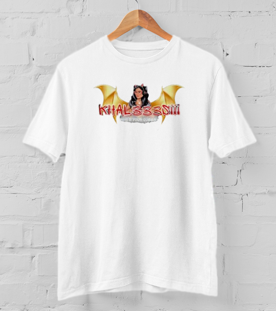 Khal333siii Winged Who's Your Queen T-Shirt