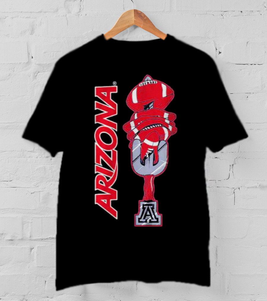 Arizona Football Turnover Sword With Red Helmet Stack And 'A' Emblem T-Shirt
