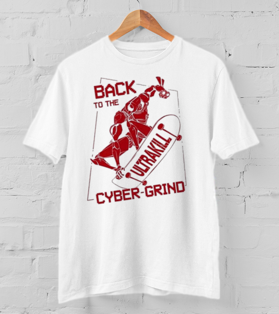 Back To The Ultrakill Cyber Grind Skateboarder De Sports Ultrakill T-Shirt