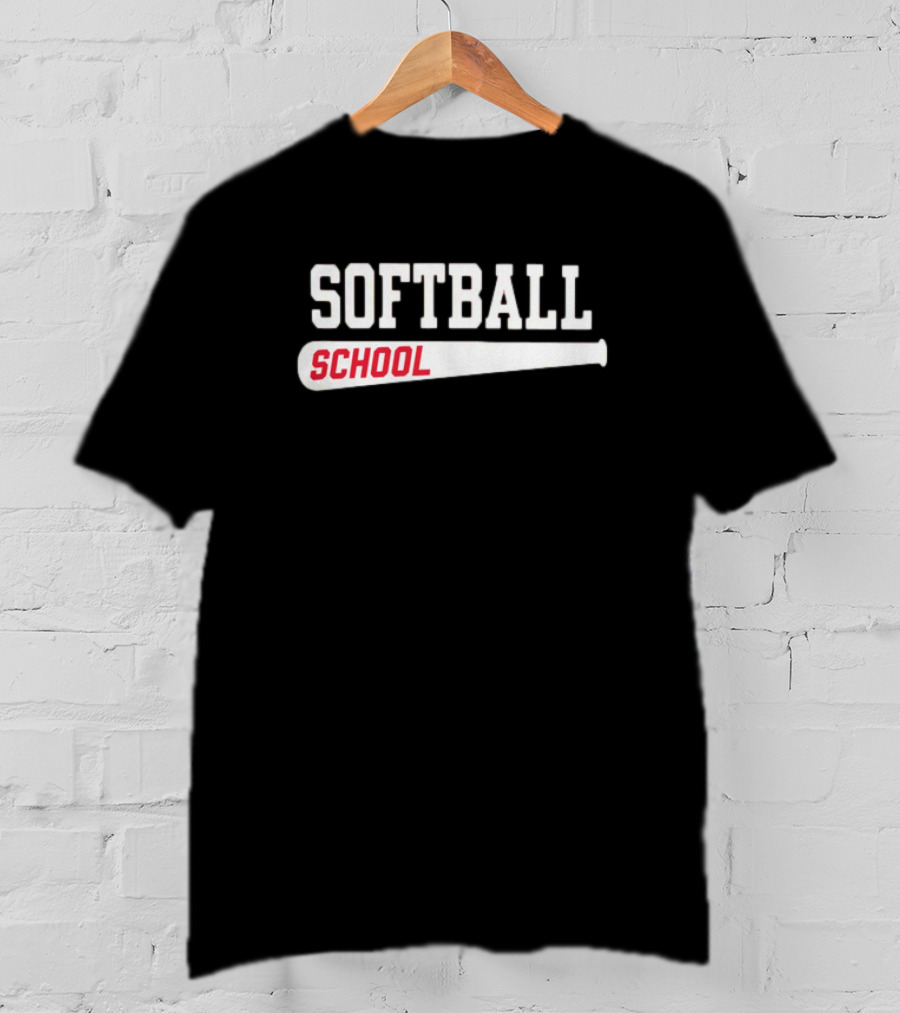 U Ok Softball School Baseball Bat Iconic T-Shirt