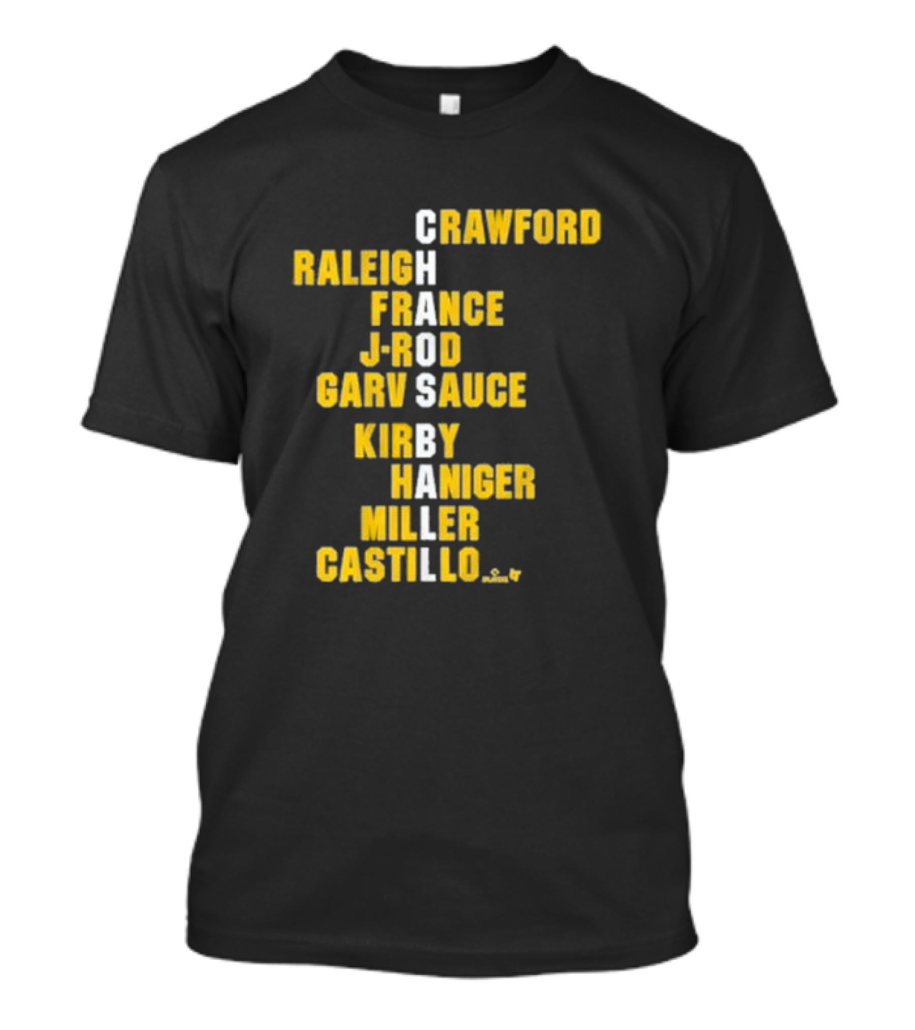 Crawford Raleigh France J-Rod Garv Sauce Kirby Haniger Miller Castillo Chaos Ball Names T-Shirt