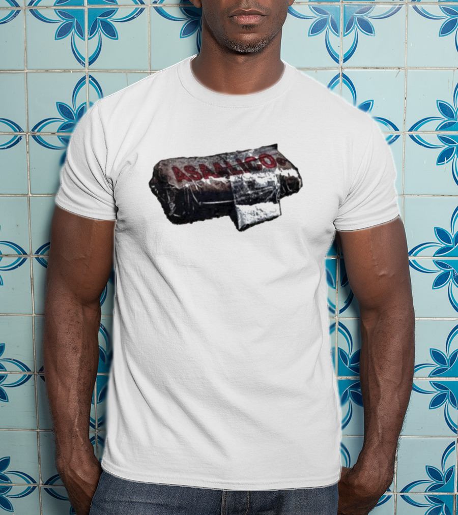 Asaalico Asaali Brick Wrapped Text T-Shirt