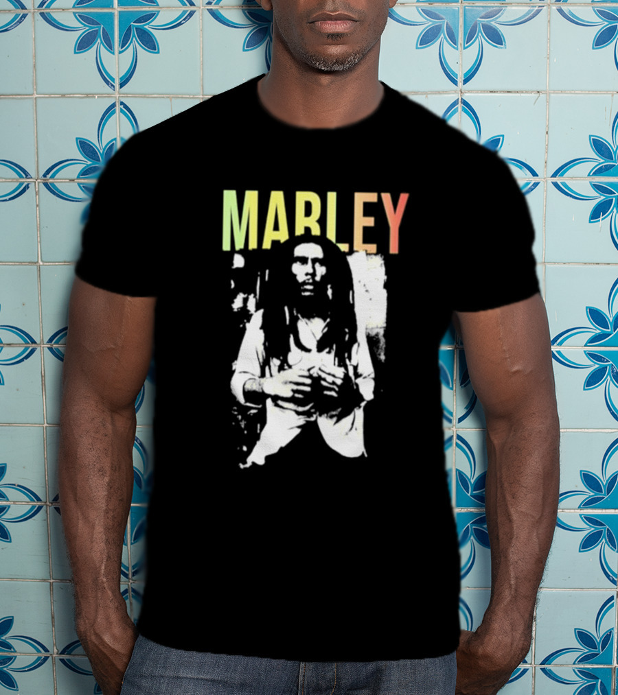 MARLEY Bob Marley Band Iconic Reggae Legend T-Shirt
