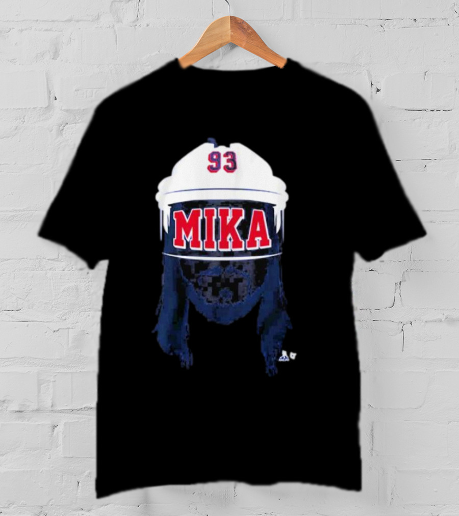 Mika Zibanejad 93 Mika Hockey Helmet T-Shirt