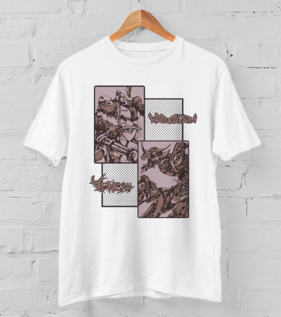 Wargasm Venom Showdown Battle Panels T-Shirt
