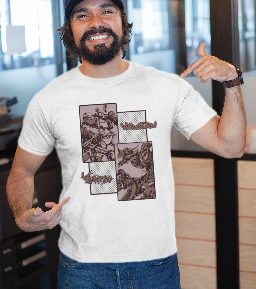 Wargasm Venom Showdown Battle Panels T-Shirt