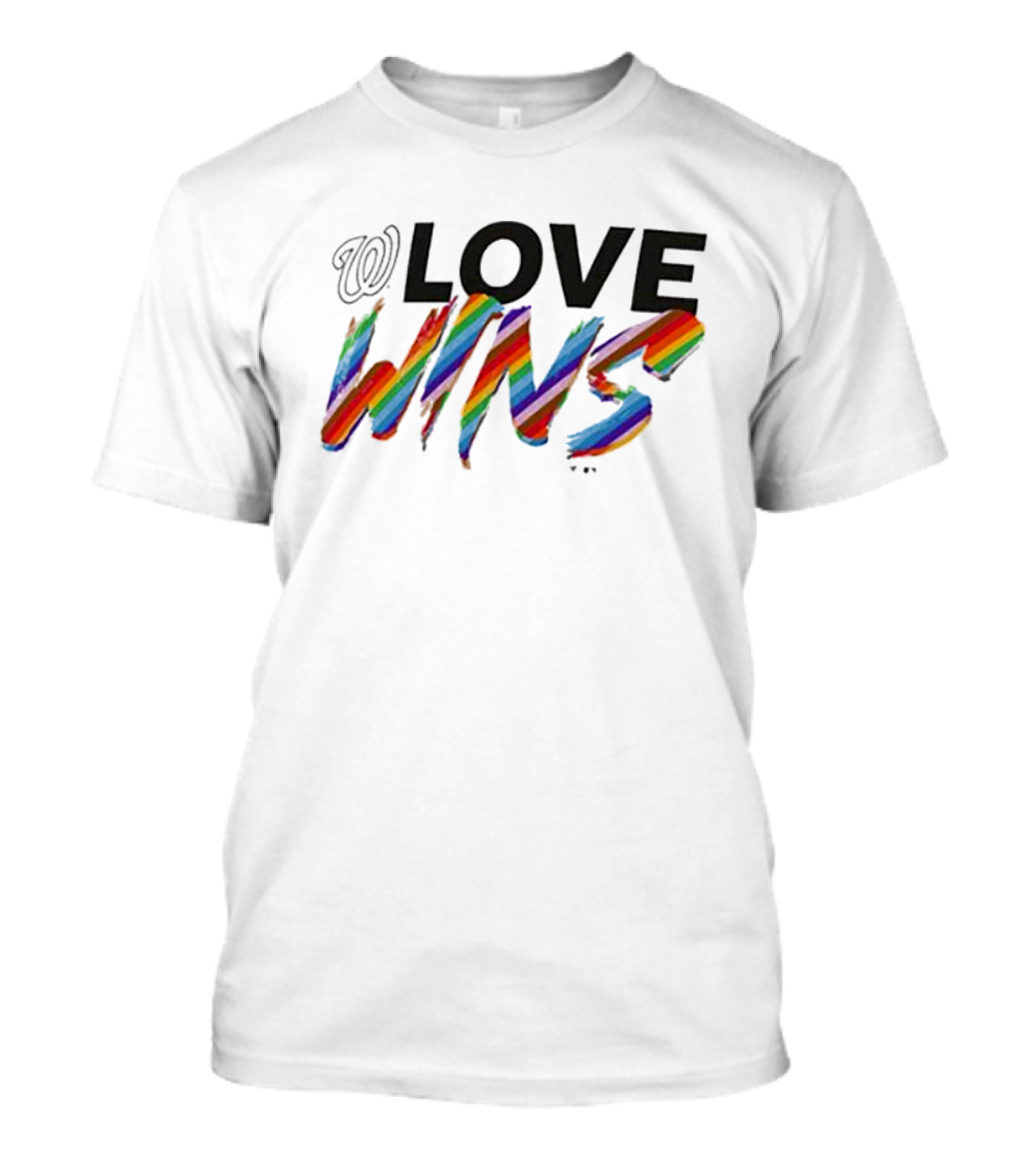 Washington Nationals Love Wins Rainbow Pride Colors T-Shirt