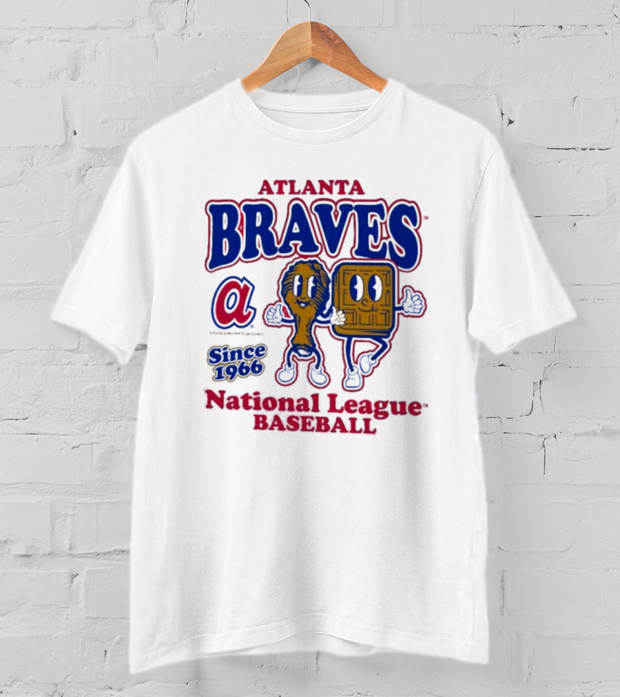 Atlanta Braves National League Baseball Since 1966 Cooperstown Collection Food Concessions T-Shirt
