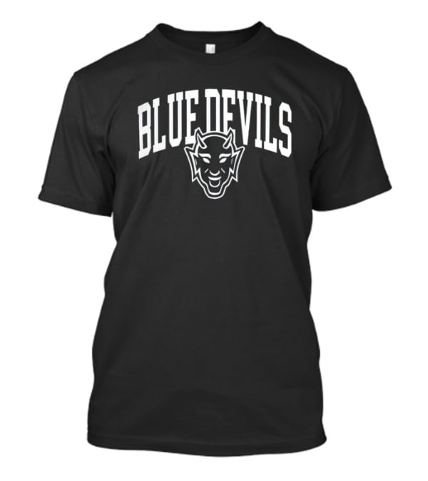 Duke Blue Devils Devil Head Emblem And Text T-Shirt