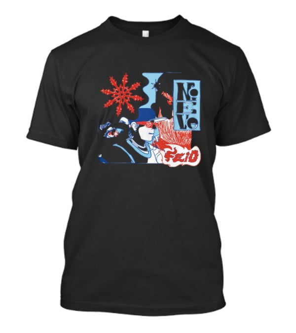 Ferxxo Merch Store Feid Nieve Snowflake Graphic Hip-Hop T-Shirt