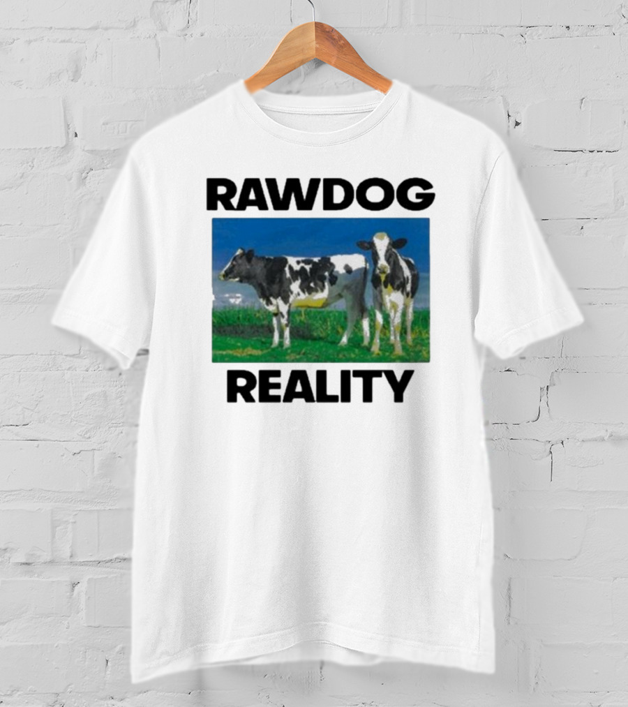 Findsleeptees Rawdog Reality Cows In Green Pasture T-Shirt