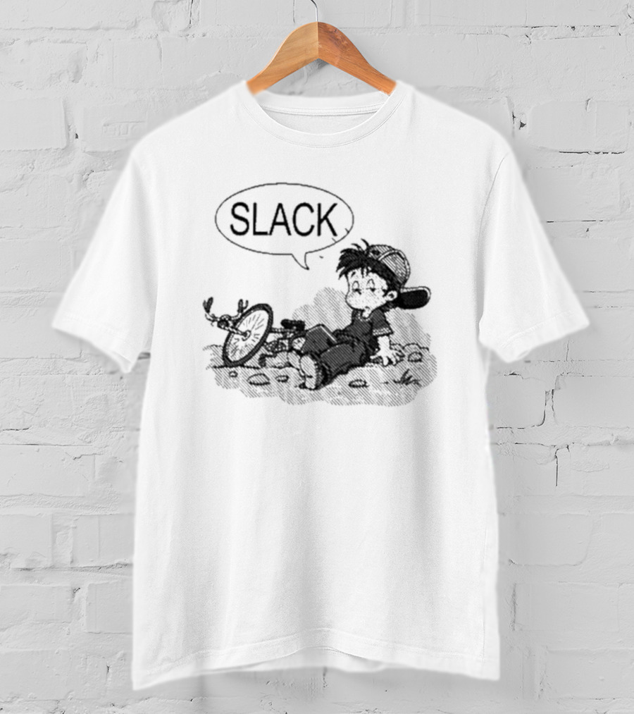 Slack Magazine Slack Biker Comic Character T-Shirt