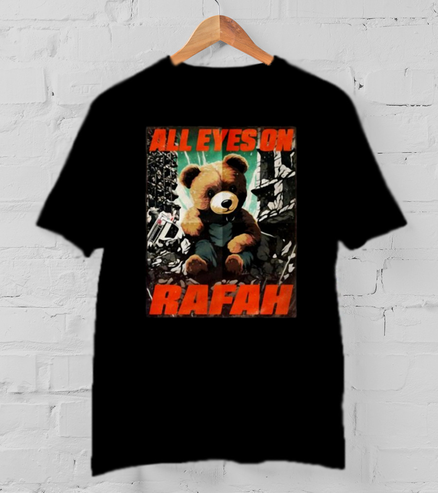 All Eyes On Rafah Bear Amidst Urban Rubble T-Shirt