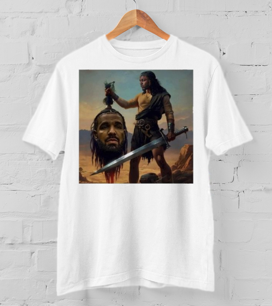 Hermainem Kendrick Holding Drake’s Head In Epic Scene T-Shirt