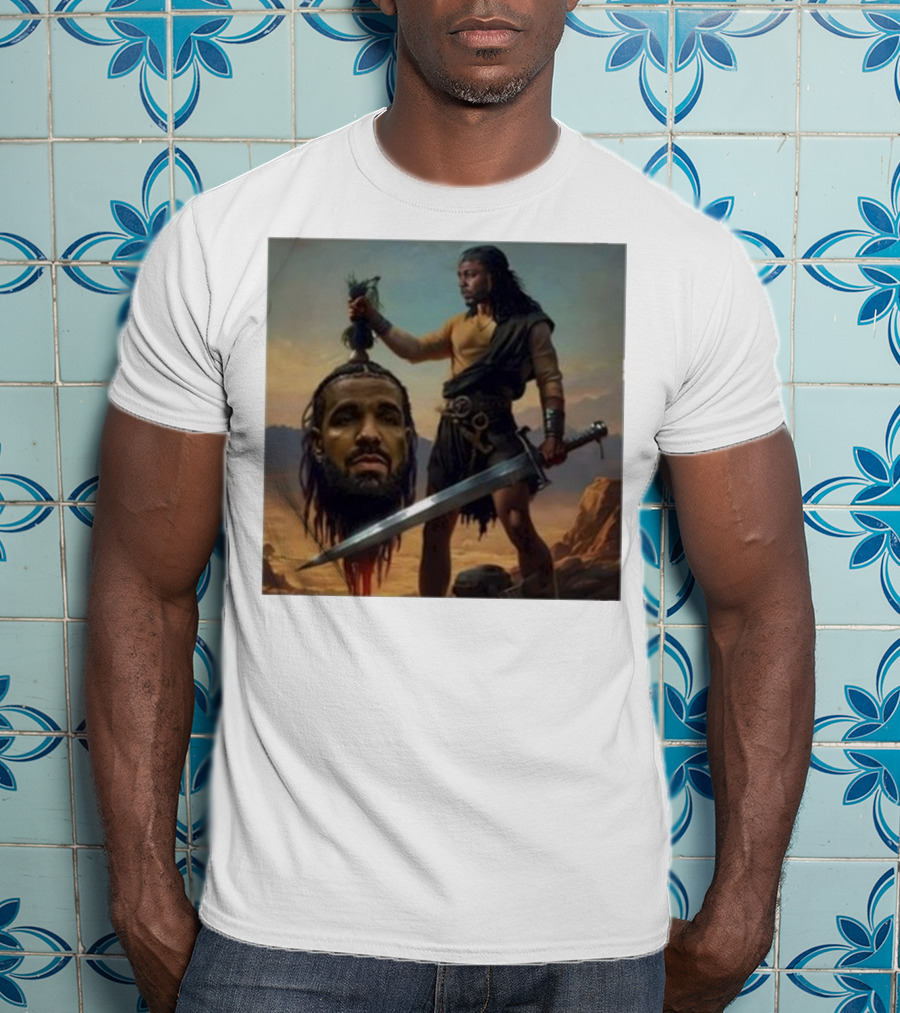 Hermainem Kendrick Holding Drake’s Head In Epic Scene T-Shirt