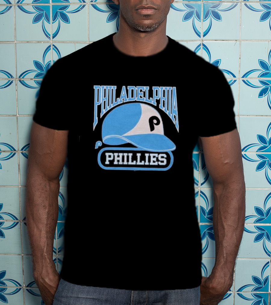 Philadelphia Phillies Blue Helmet Logo T-Shirt