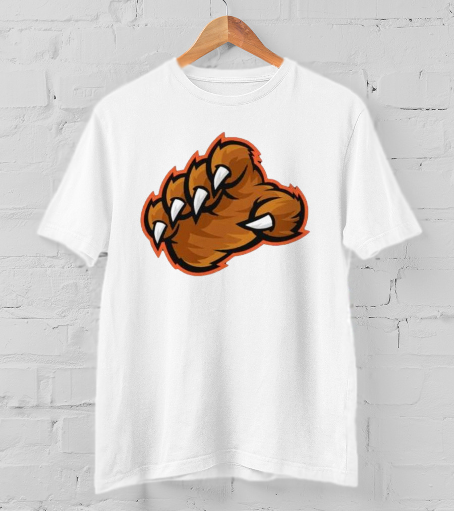 Chicago Bears The Claw Paw Logo Retro Football Fan Gear T-Shirt
