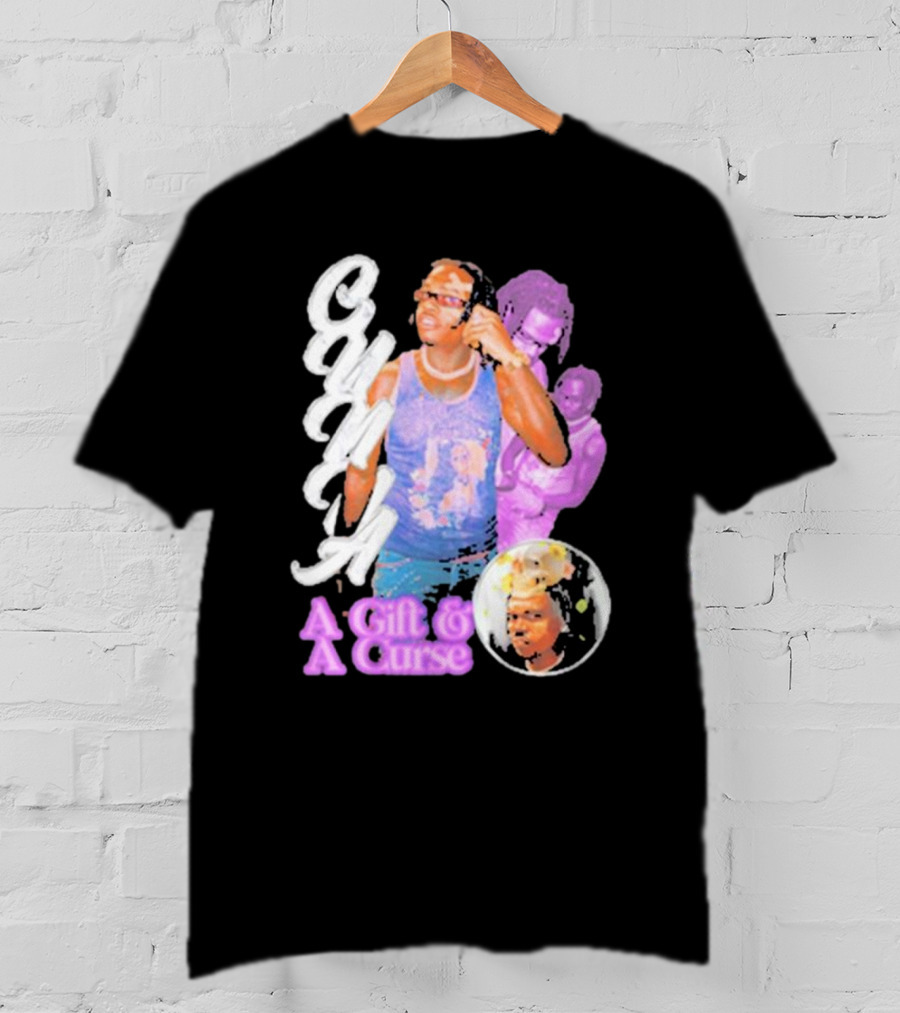 Wunna A Gift And A Curse Graphic Style Text And Portraits T-Shirt