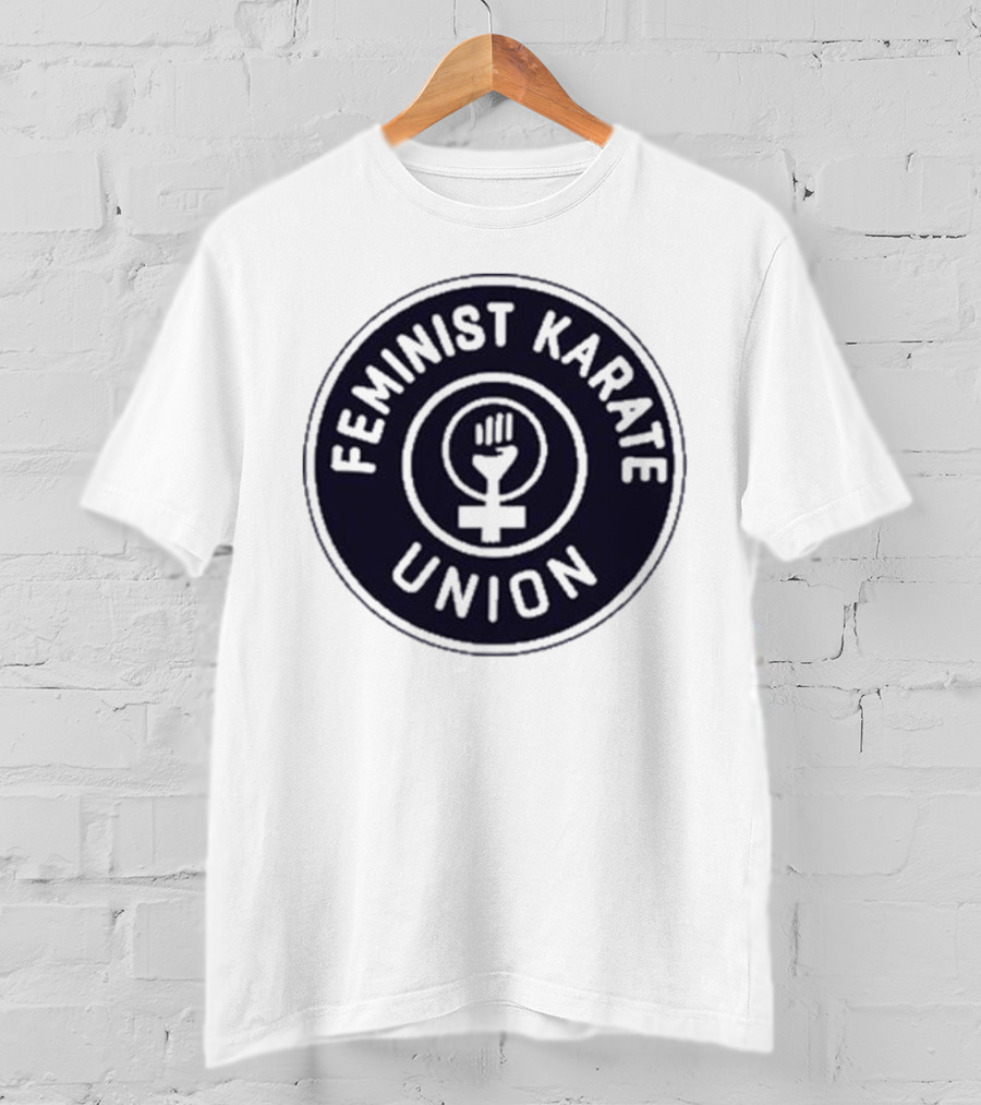 Feminist Karate Union Symbol With Raised Fist T-Shirt