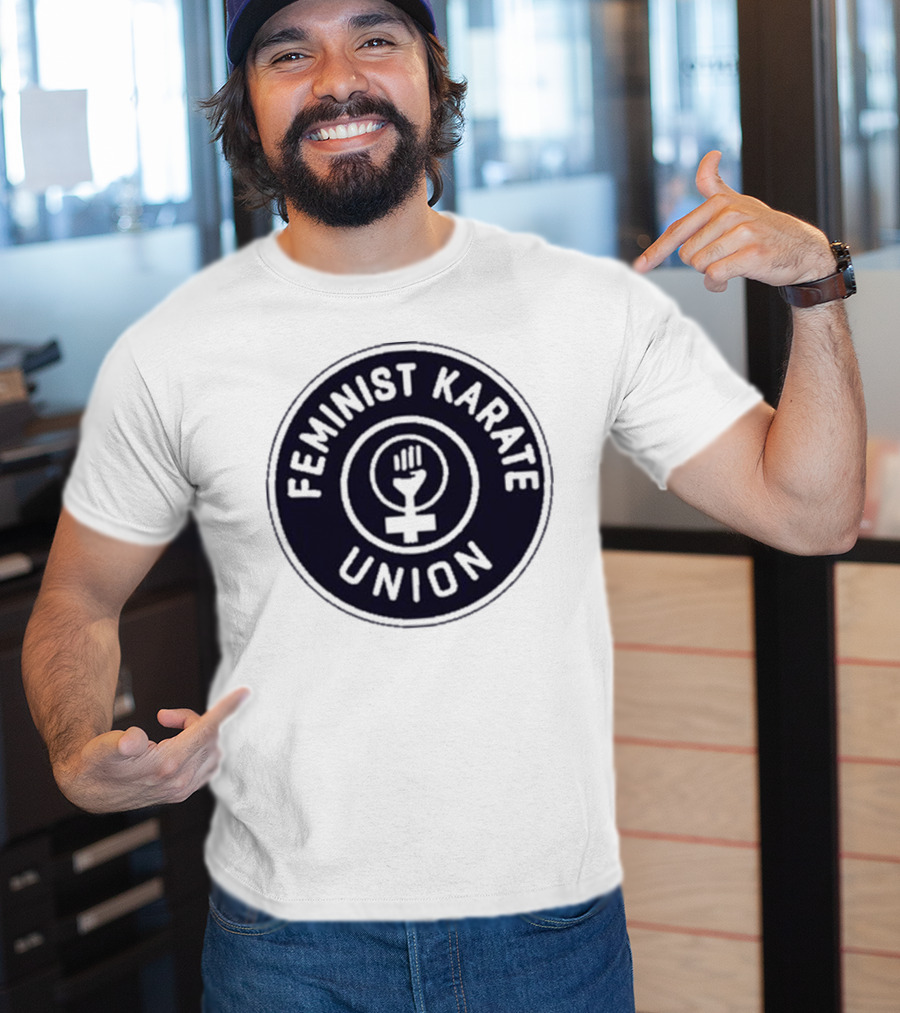 Feminist Karate Union Symbol With Raised Fist T-Shirt