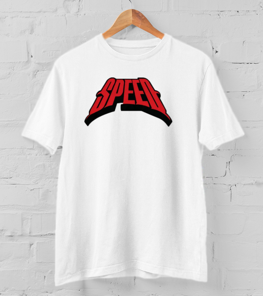 Speed Red Bold Arch Logo T-Shirt