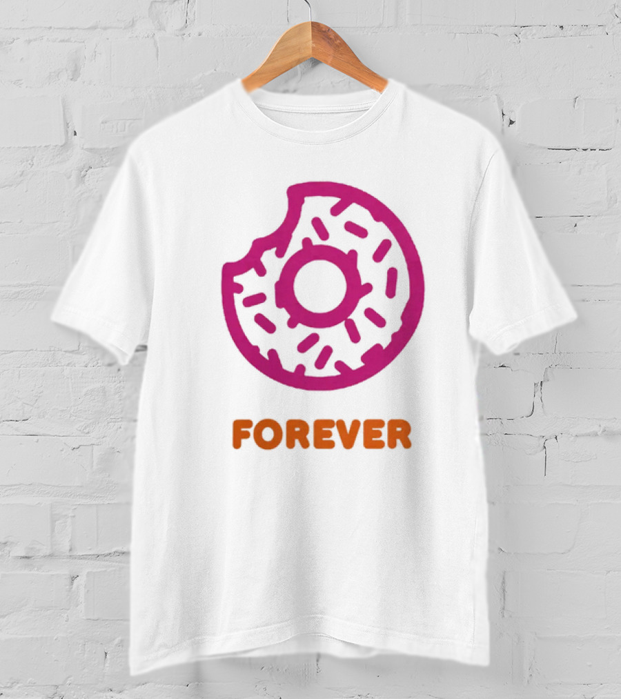 Dunkin Donut Forever Merch Pink Sprinkled T-Shirt