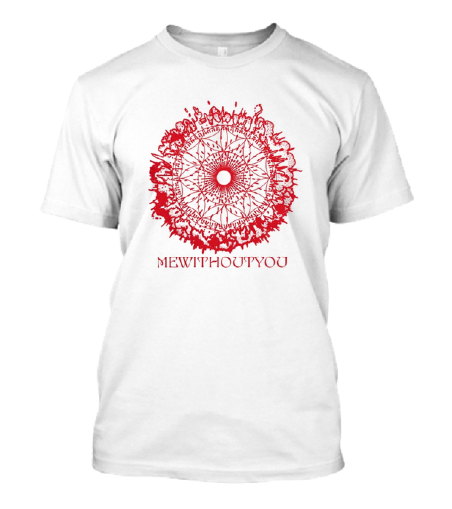Mewithoutyou Red Symbolic Mandala T-Shirt