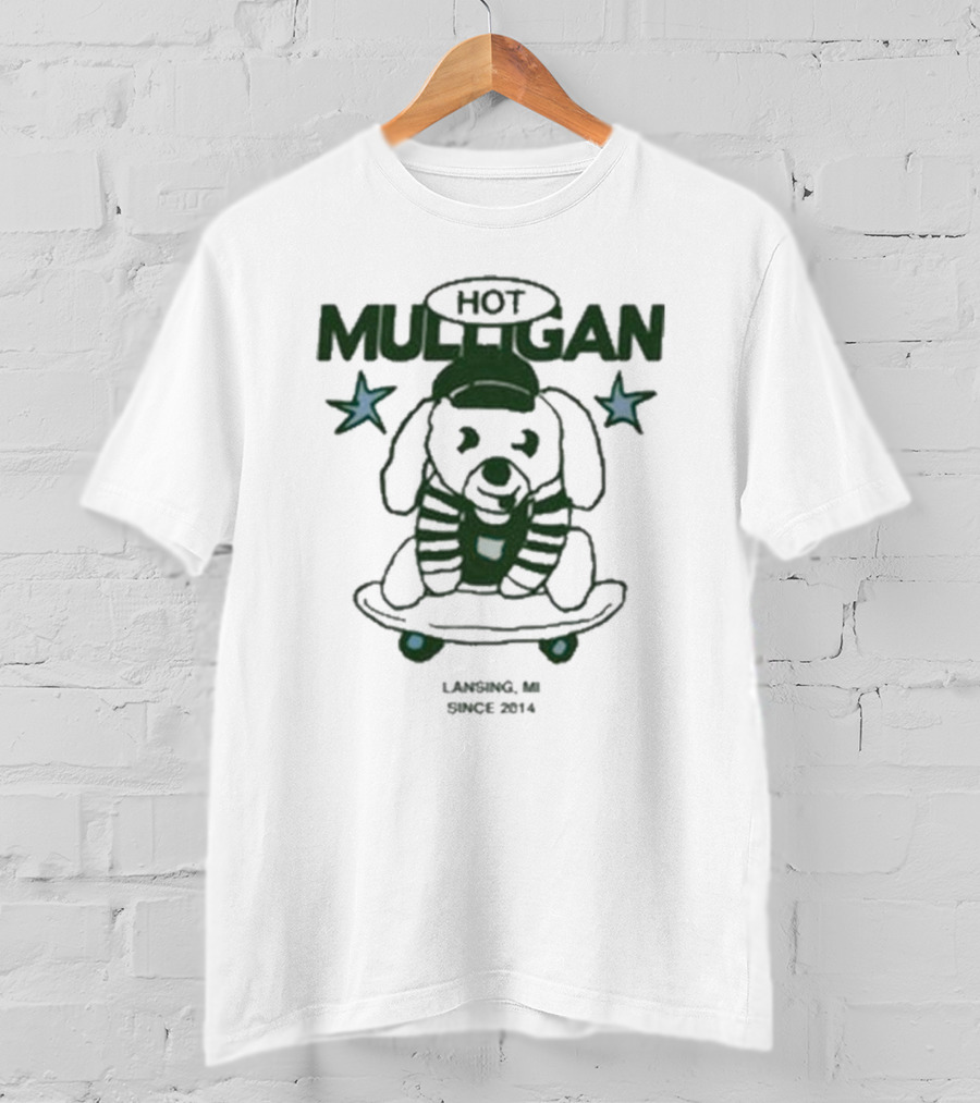 Hot Mulligan Skate Dog Lansing MI Since 2014 T-Shirt
