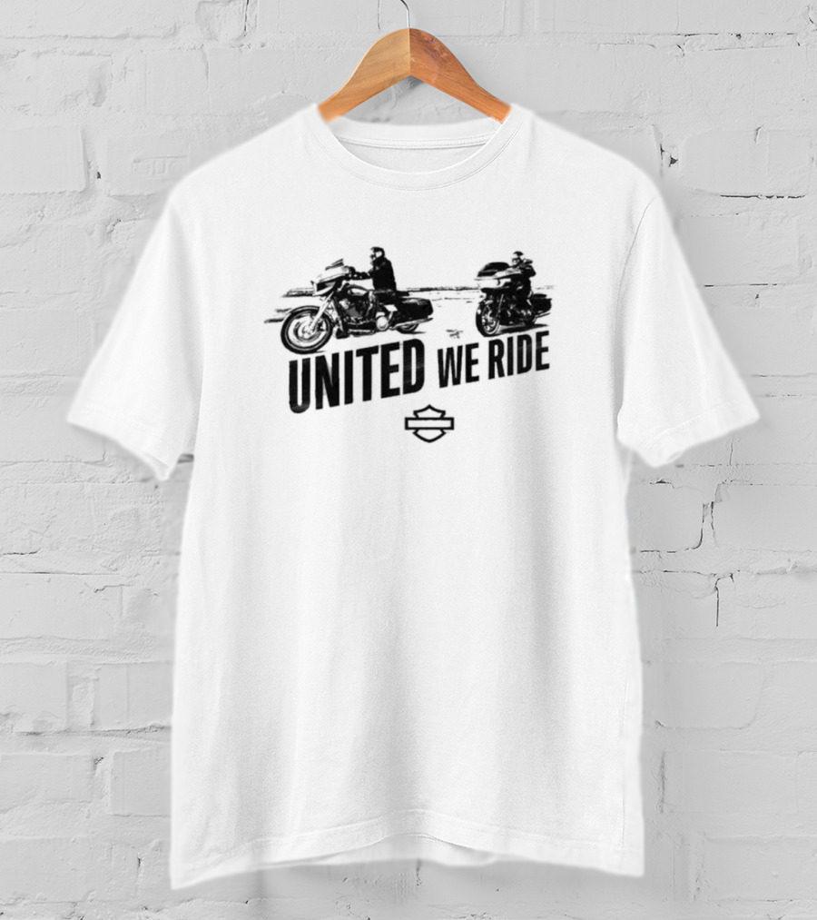 United We Ride Classic Motorbike T-Shirt