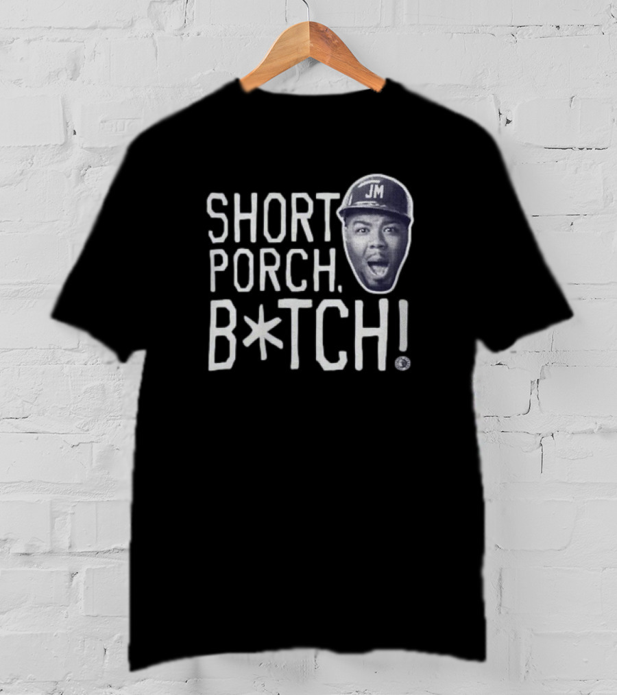 Short Porch B*tch JM Face Cap Expression T-Shirt