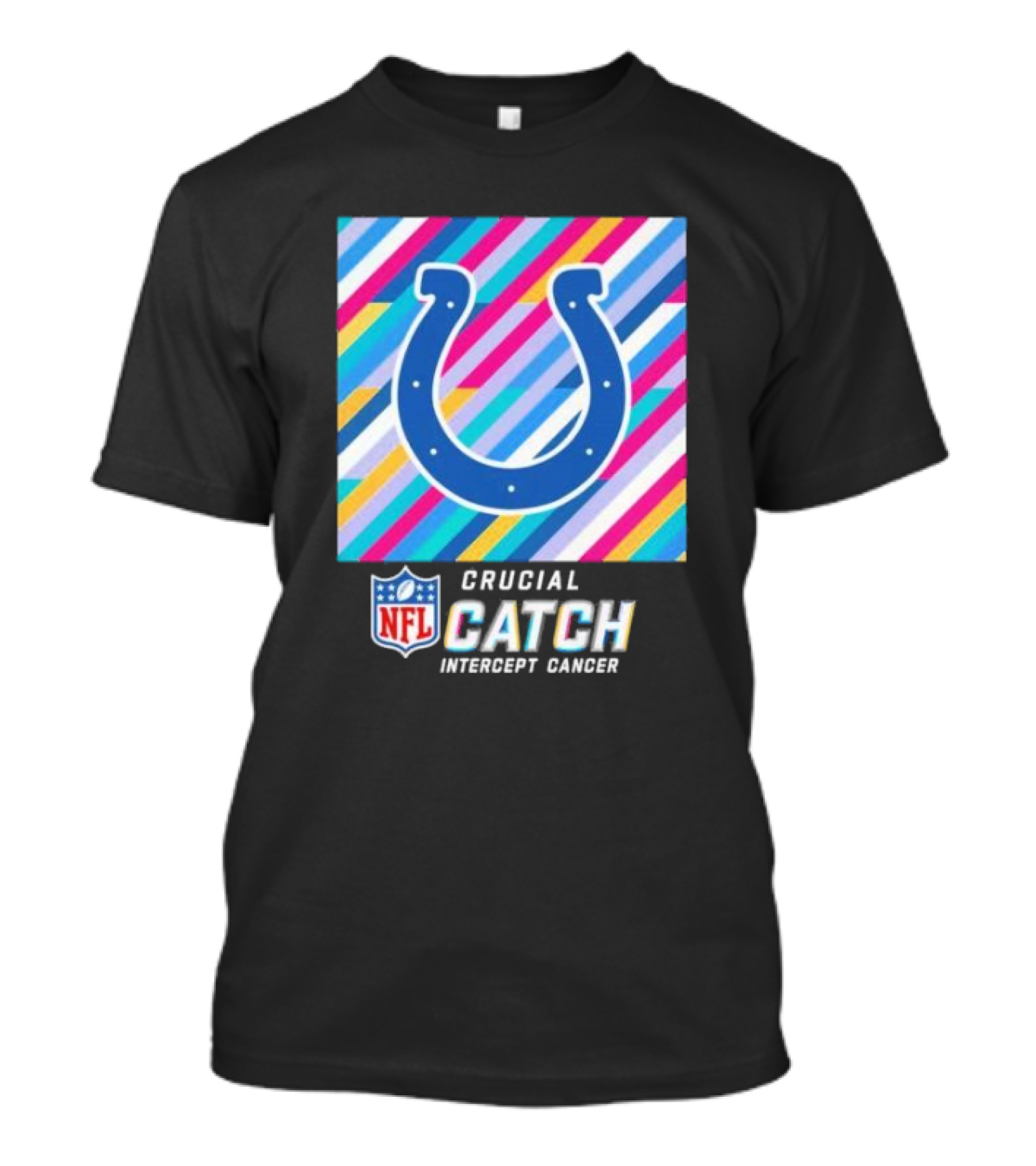 Indianapolis Colts NFL Crucial Catch Intercept Cancer T-Shirt