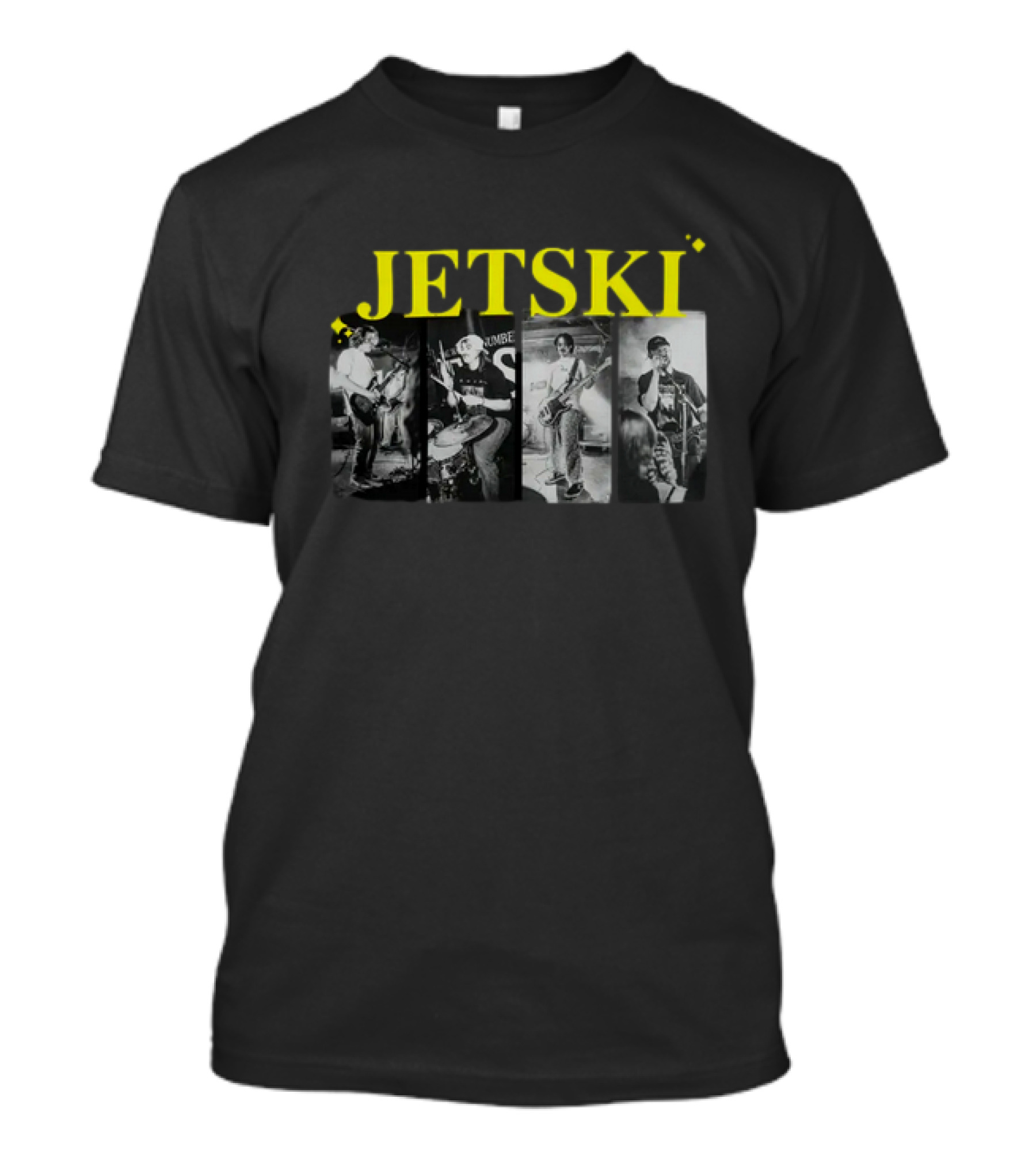 JETSKI Band Black And White Live Performance T-Shirt